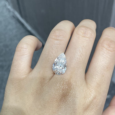 6.34Carat χαλαρά αυξημένα εργαστήριο καλλιεργημένα διαμάντια δαχτυλίδια VS1 διαμαντιών αχλαδιών