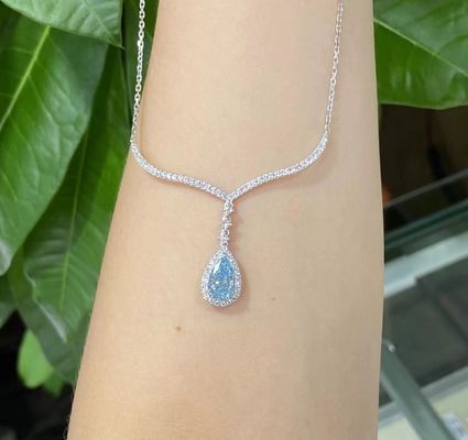 1.75ct Cvd Εργαστήριο Μεγάλωσε Διαμαντένιο Κολιέ 10 Mohs