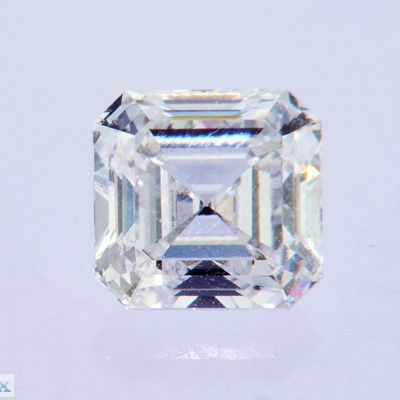Λευκό 3,2ct Εργαστήριο καλλιεργημένο CVD Διαμάντια τετράγωνο Σμαράγδι Σχήμα Asscher Πιστοποιημένο IGI